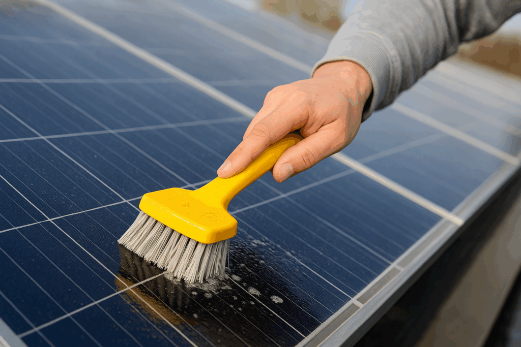 solar panel cleaning