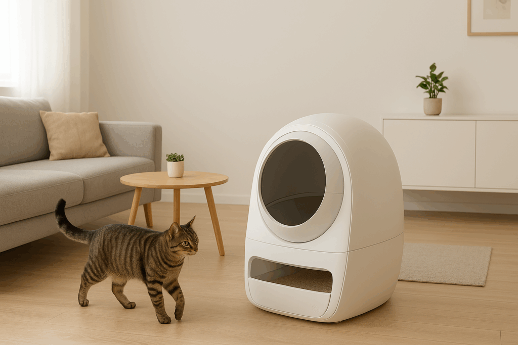 self-cleaning litter box