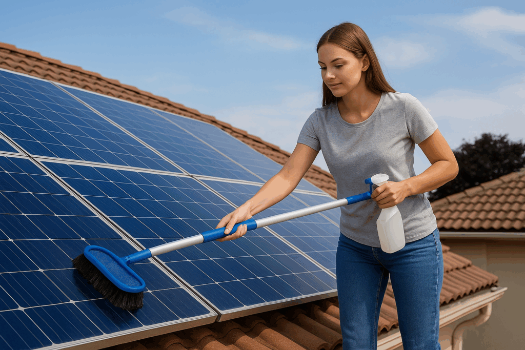 solar panel cleaning