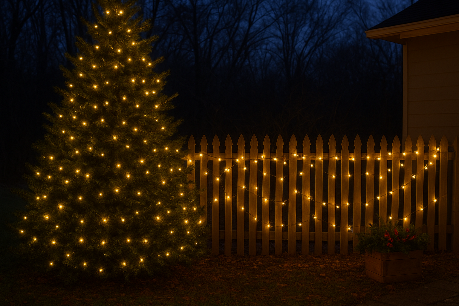 solar christmas lights outdoor