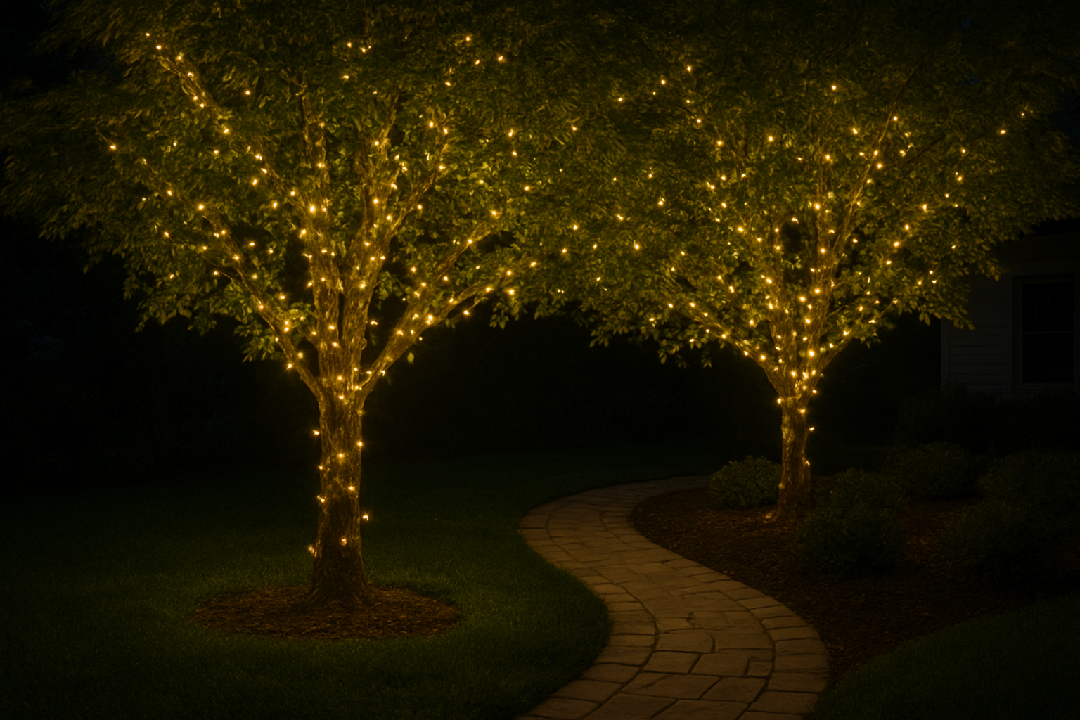 solar christmas lights outdoor