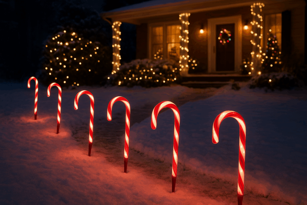 solar christmas lights outdoor