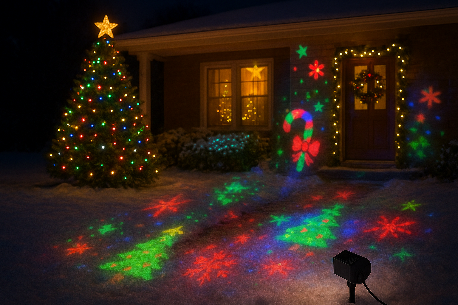 solar christmas lights outdoor
