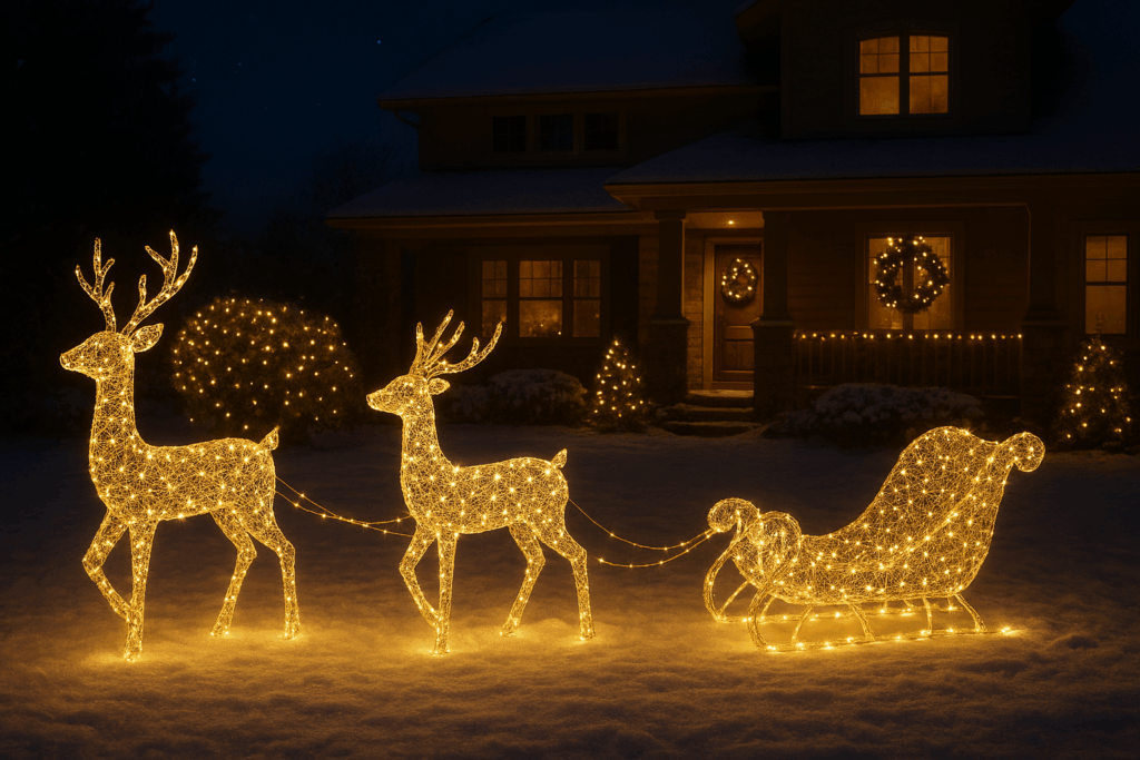 solar christmas lights outdoor