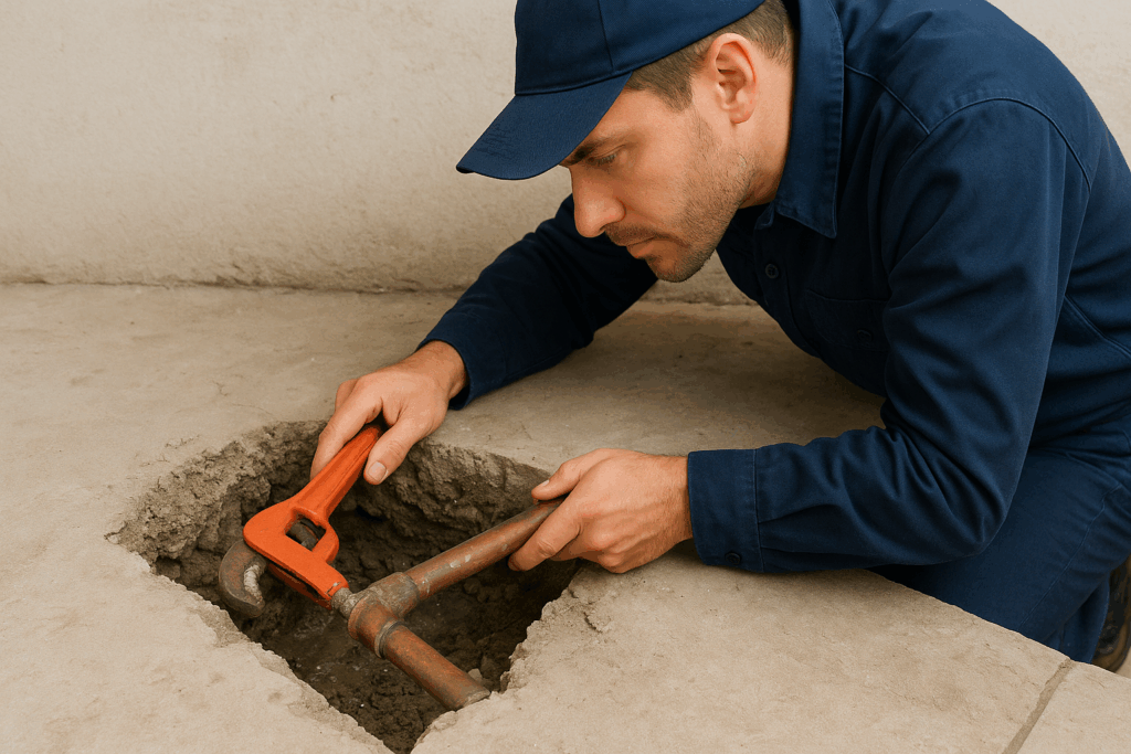 slab leak repair