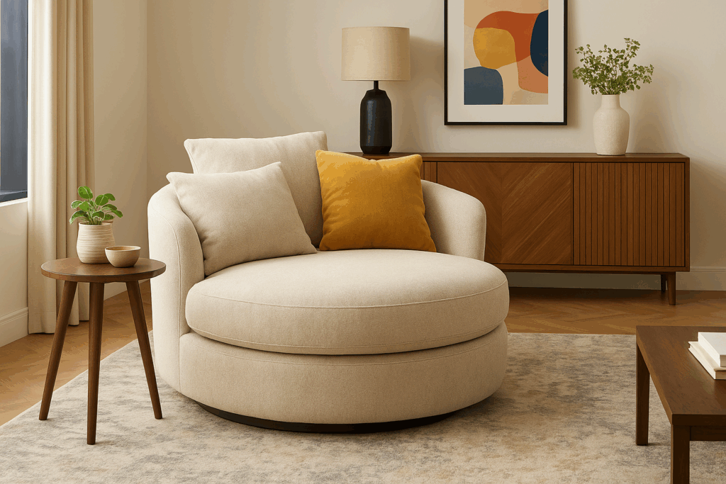 swivel chair living room