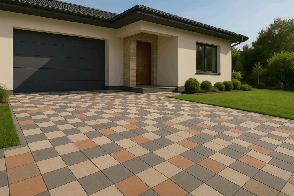 parking tiles design at home