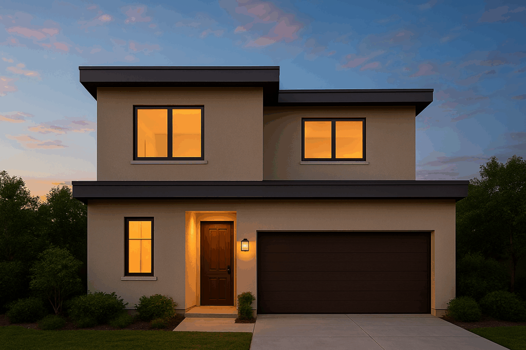 double floor normal house front elevation designs