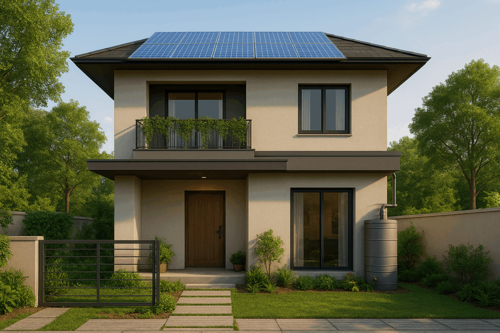 double floor normal house front elevation designs