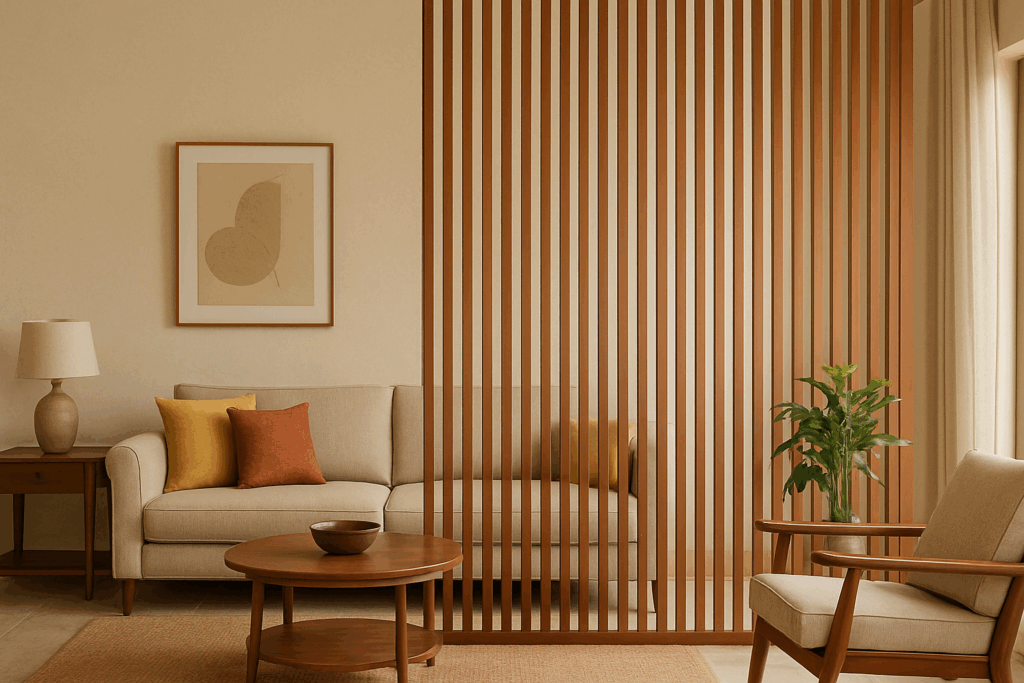 living room unique partition design