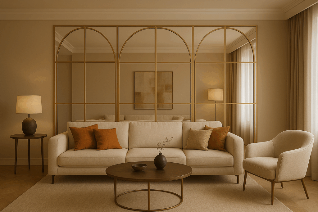 living room unique partition design