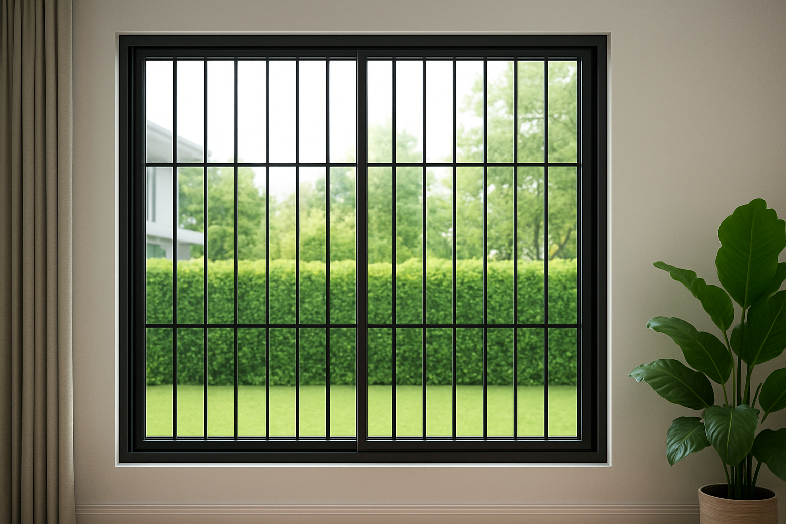 modern window grill design