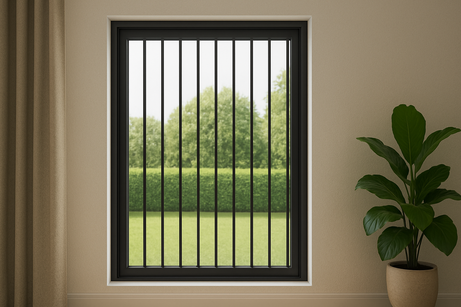 modern window grill design
