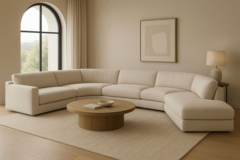 Oversized U-Shaped Sofa for Large Living Rooms