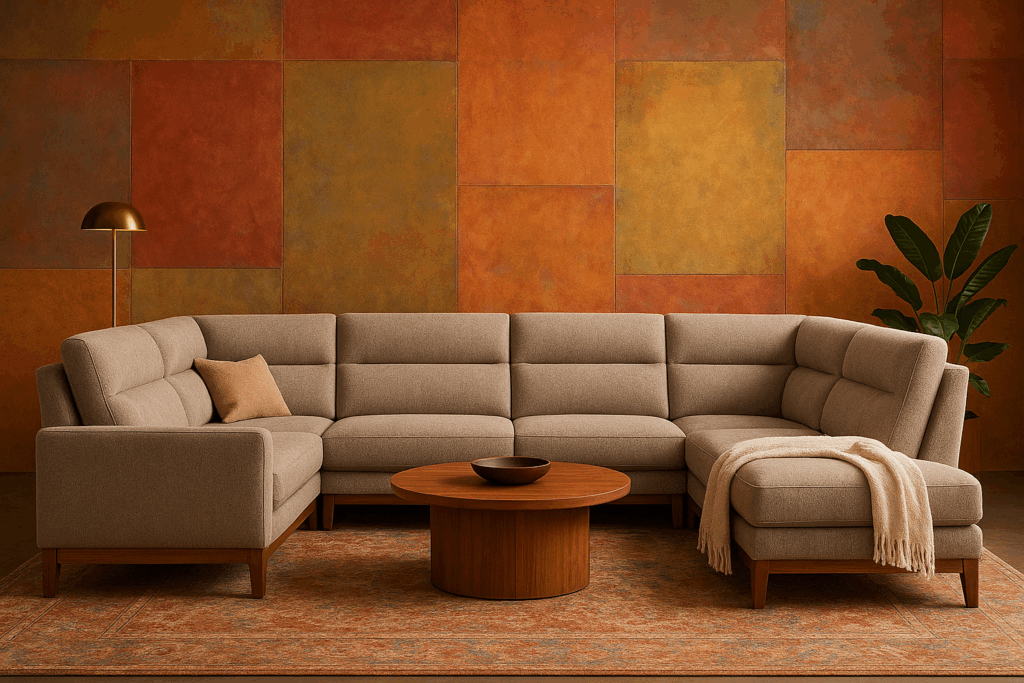 High-Back U-Shaped Sofa for Comfort Lovers