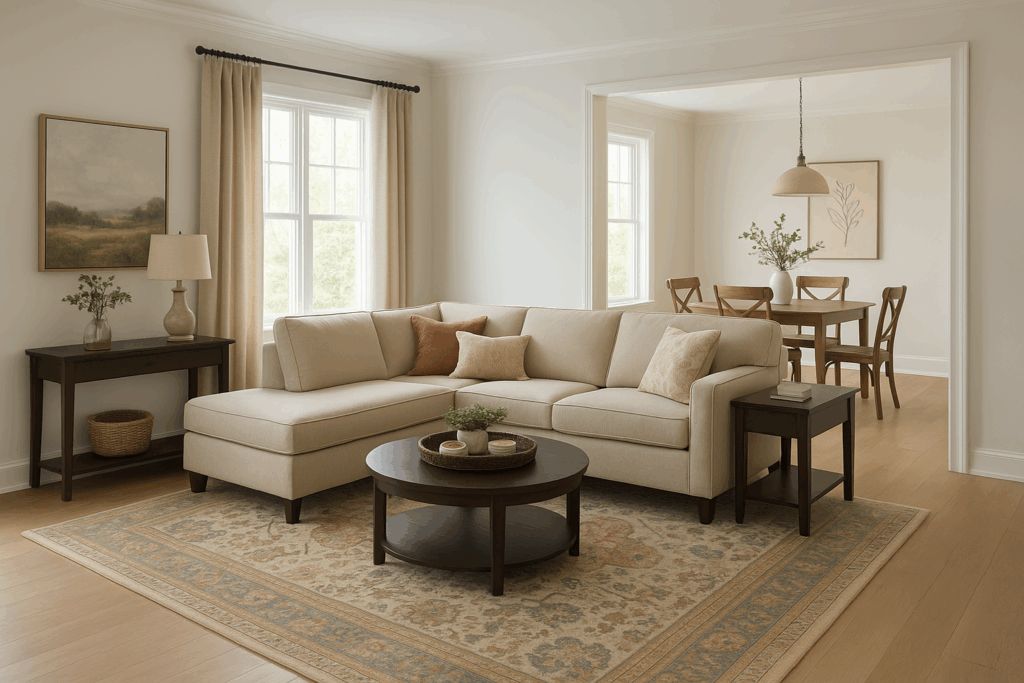 Fireplace-Focused Layout