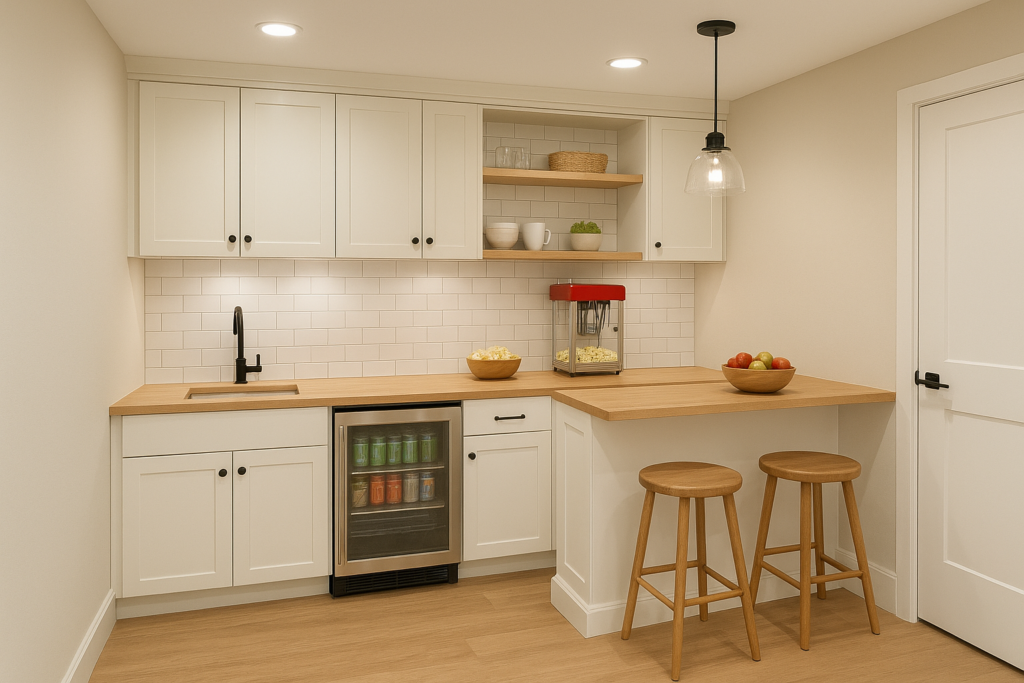 Family-Friendly Snack Bar or Mini Kitchen