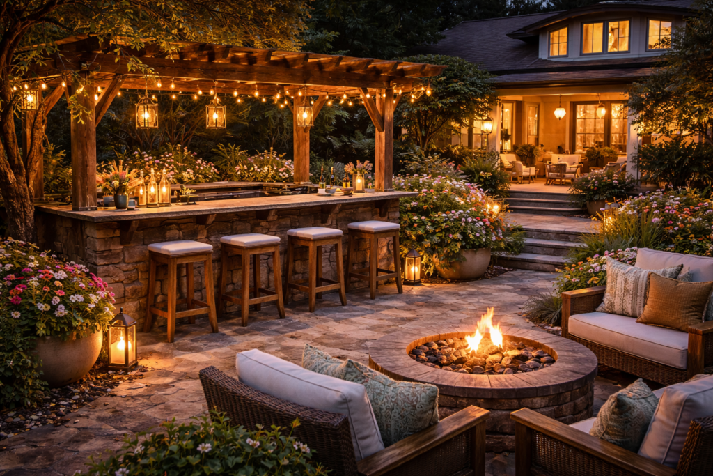 wooden garden furniture