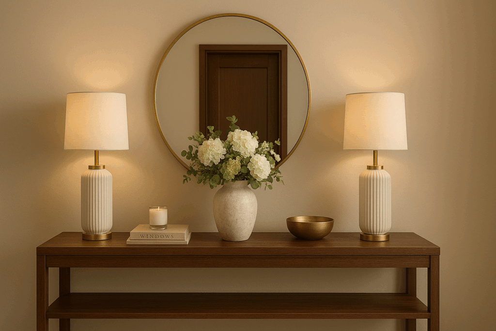 Console Table Styling for a Grand First Impression