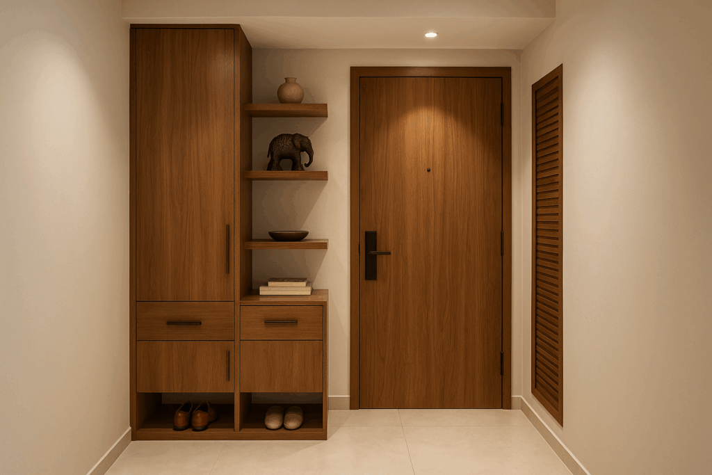 home entrance wall design