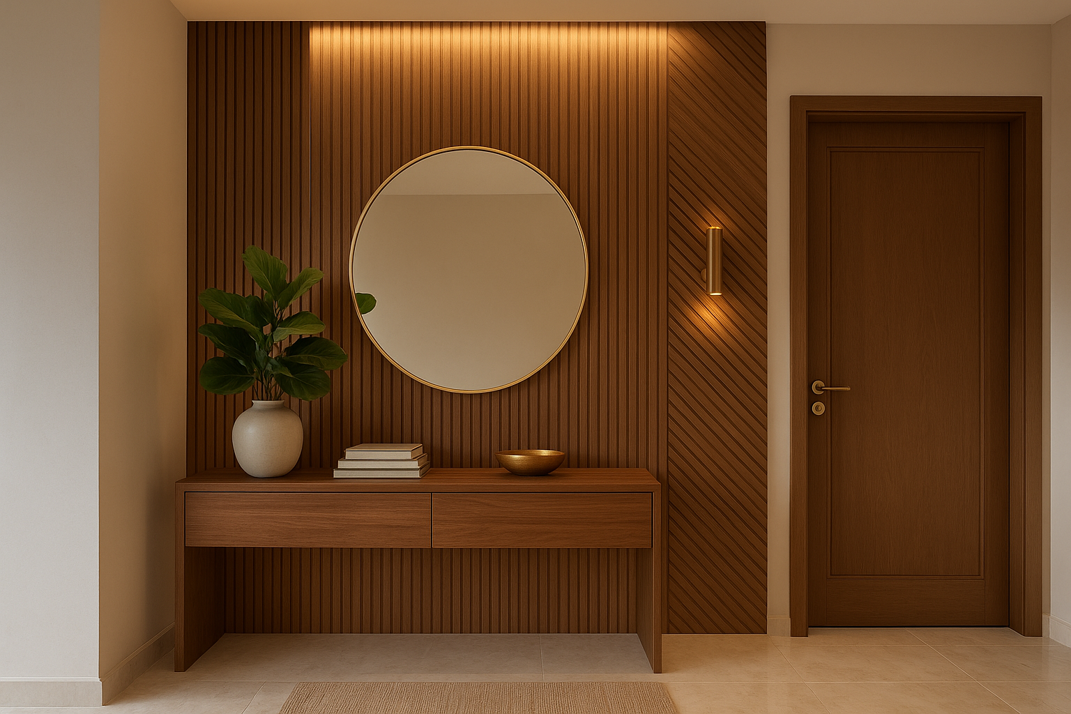 Wooden Accent Walls for Warmth & Elegance