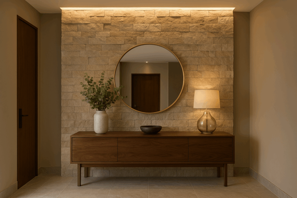 Stone & Tile Accent Walls for Rich Texture