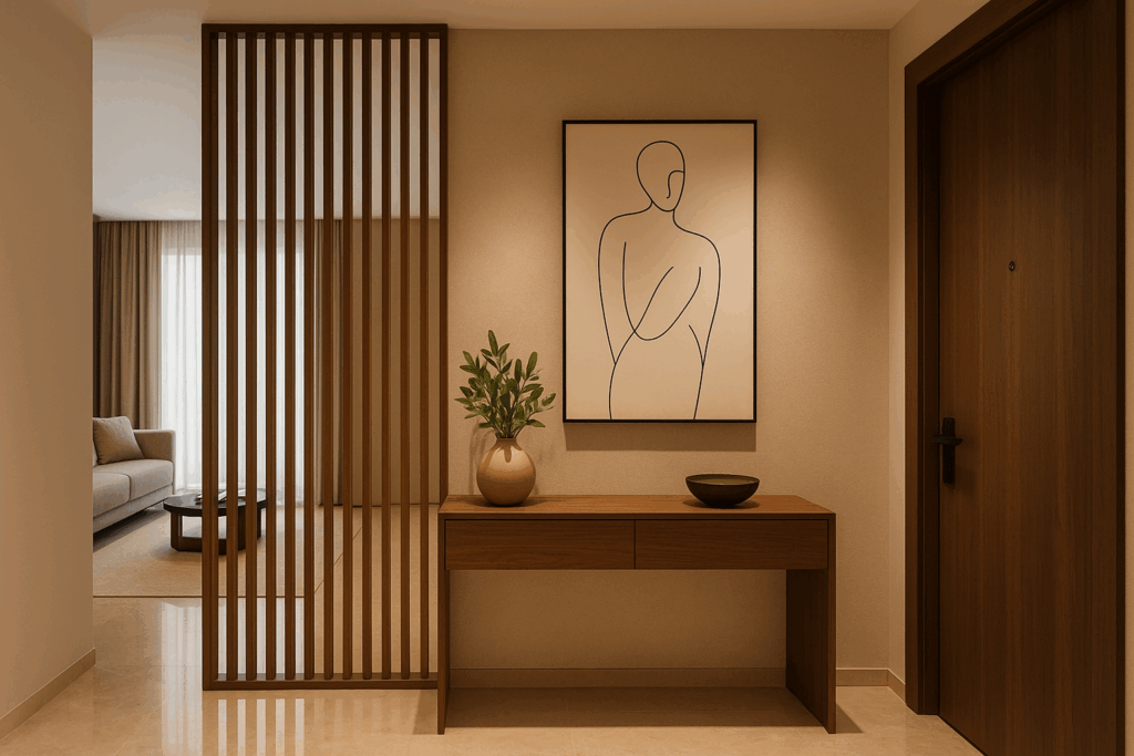 Partition Walls with Entrance Styling