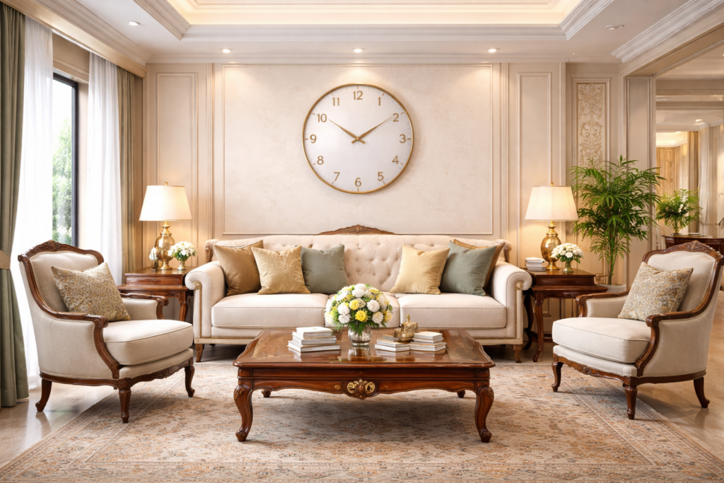 Living Room Wall Clock Placement