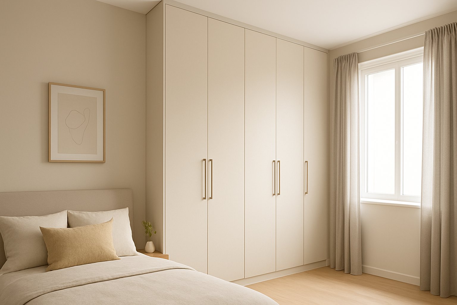 Use Tall Wardrobes Up to the Ceiling