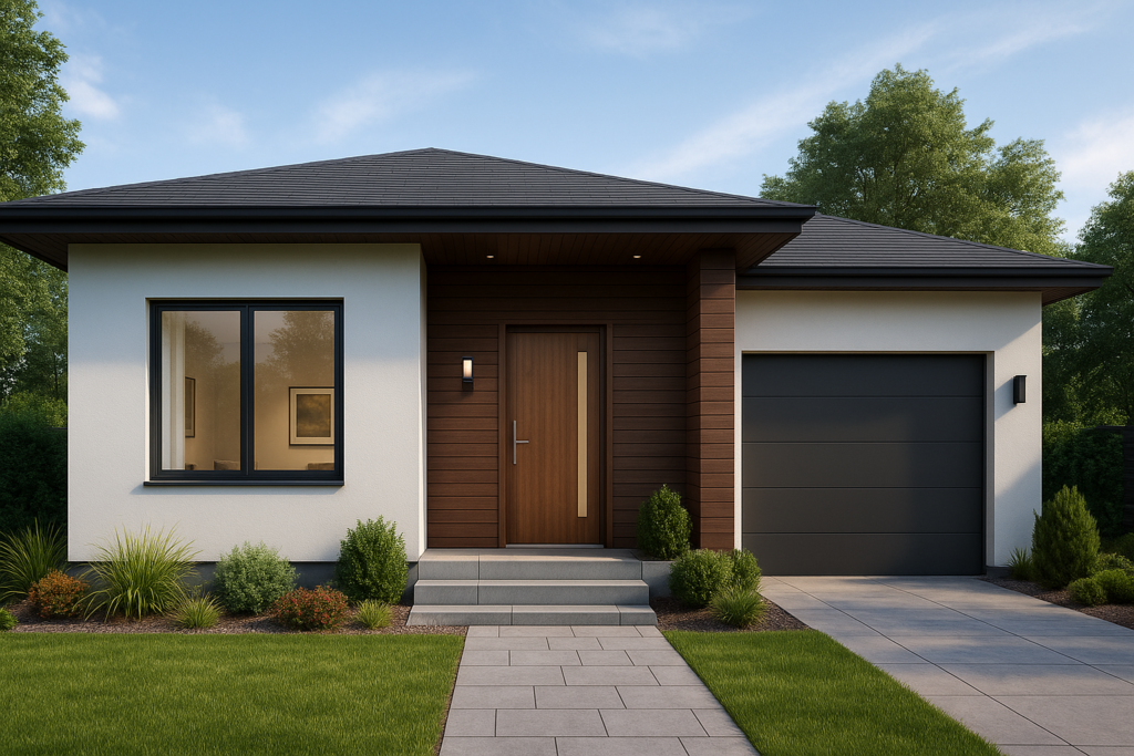 low budget single floor house design