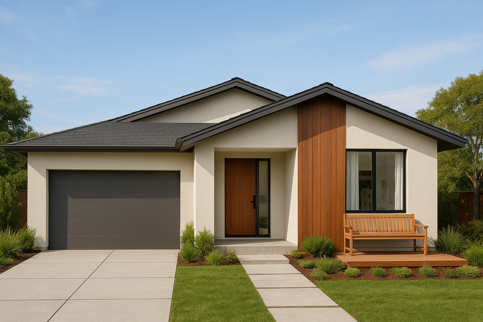 low budget single floor house design