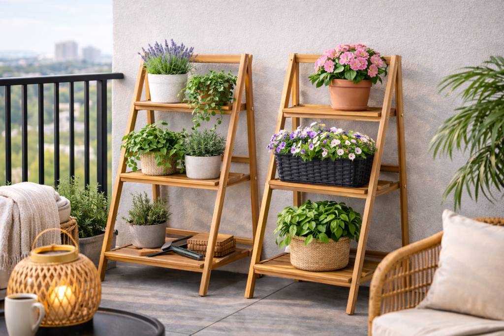 Foldable and Portable Plant Stands