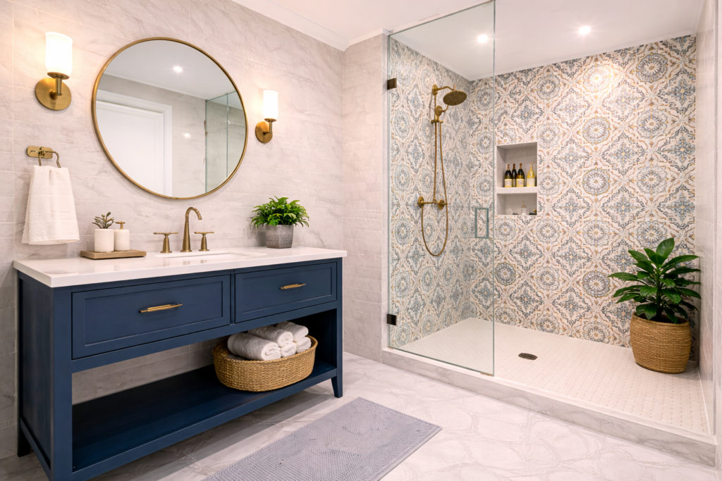 Patterned Tiles for a Vintage Look