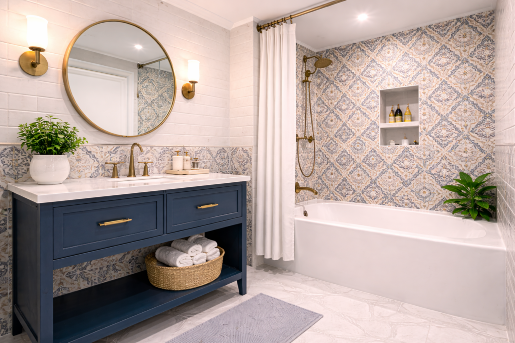 Patterned Tiles for a Vintage Look