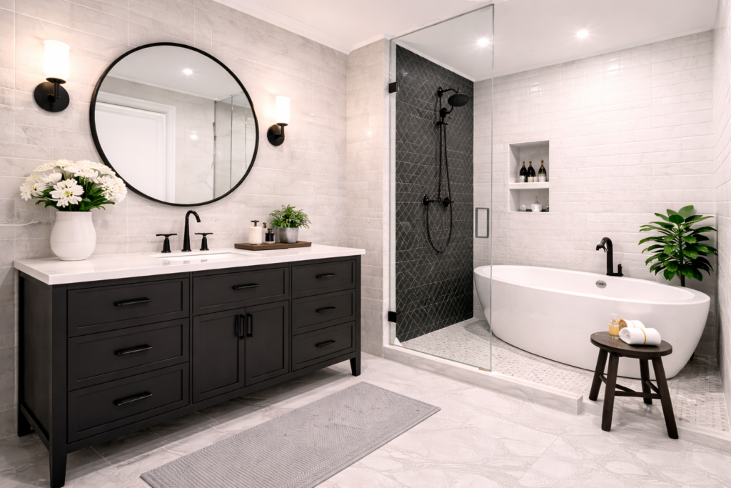 Monochrome Tile Design