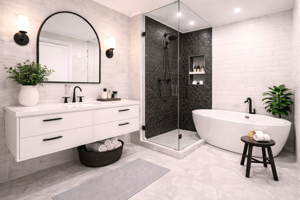 Monochrome Tile Design