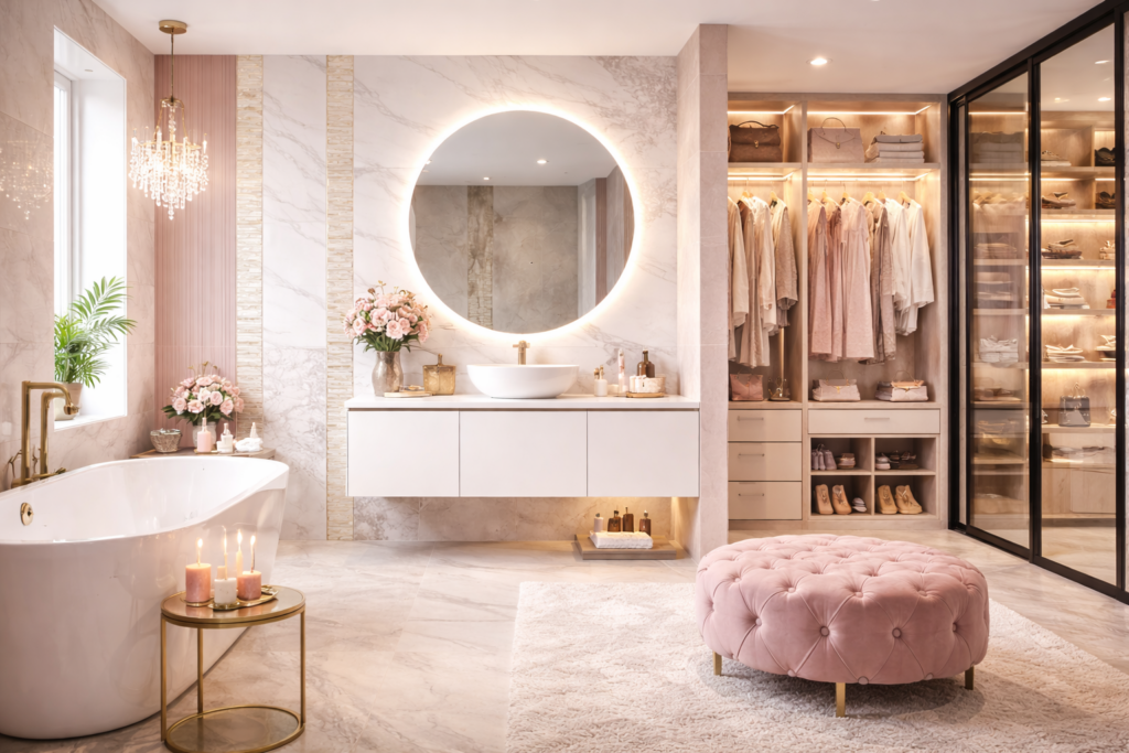 Mixed Material Tile Design