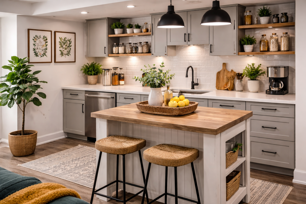 basement kitchen ideas