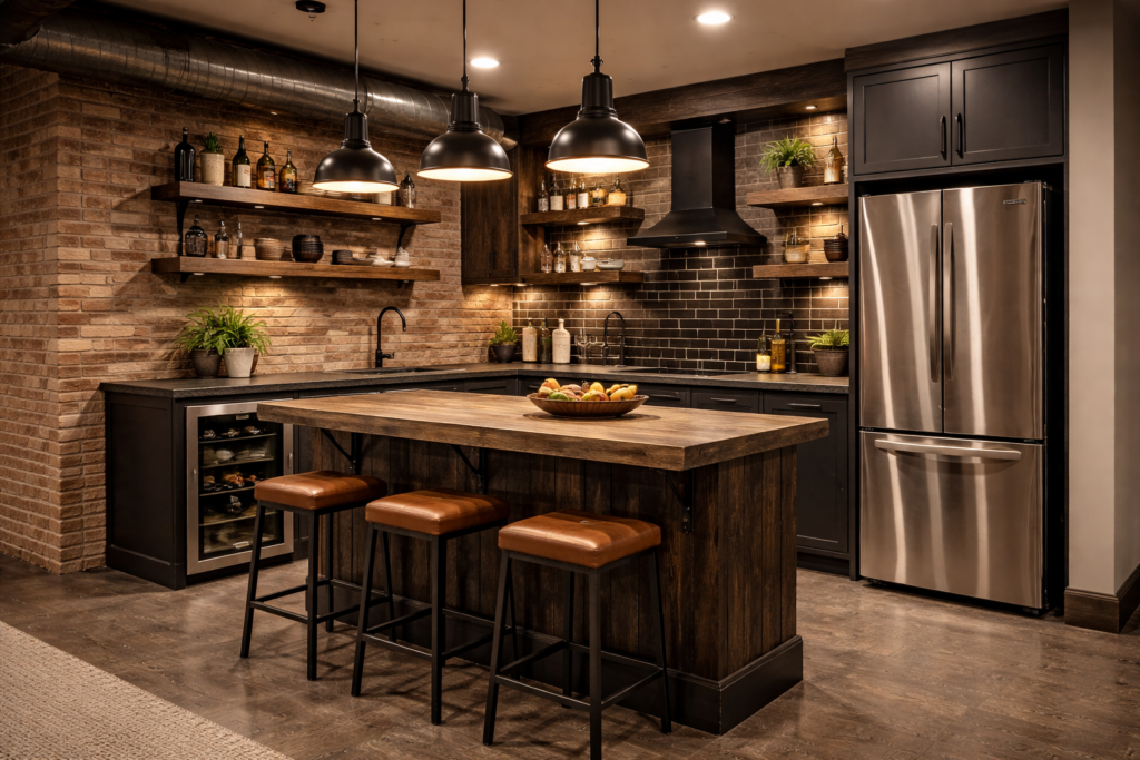 Industrial Style Kitchenette