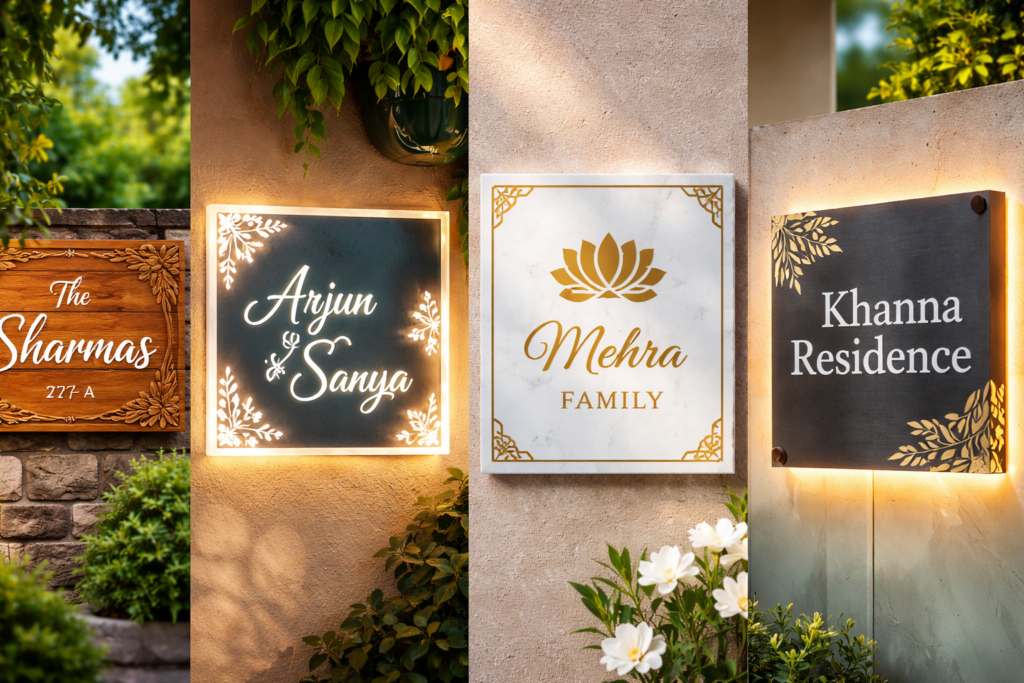 Customized Name Plates for Home