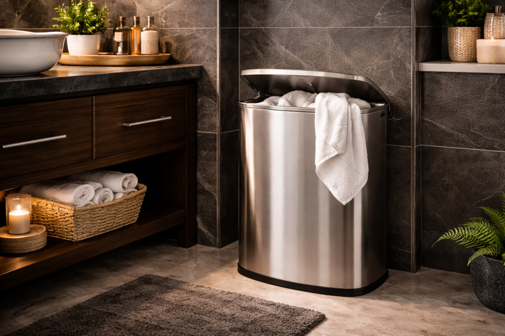 Stainless Steel Laundry Hamper