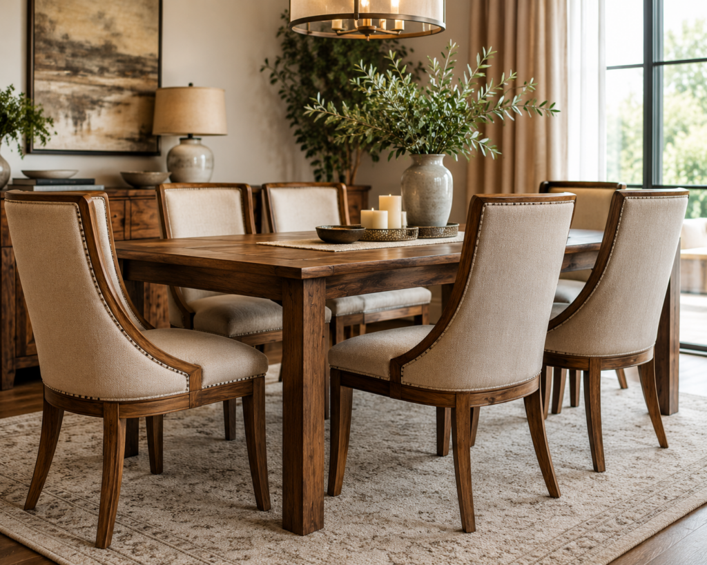Upholstered Wooden Chairs