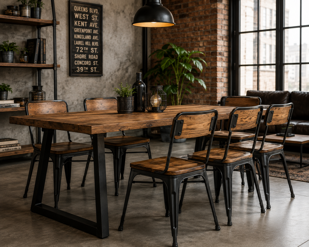 Industrial Wooden Chairs