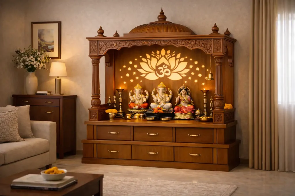 Mandir as a Furniture Statement