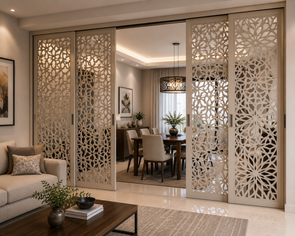 Decorative Laser-Cut Partition Designs