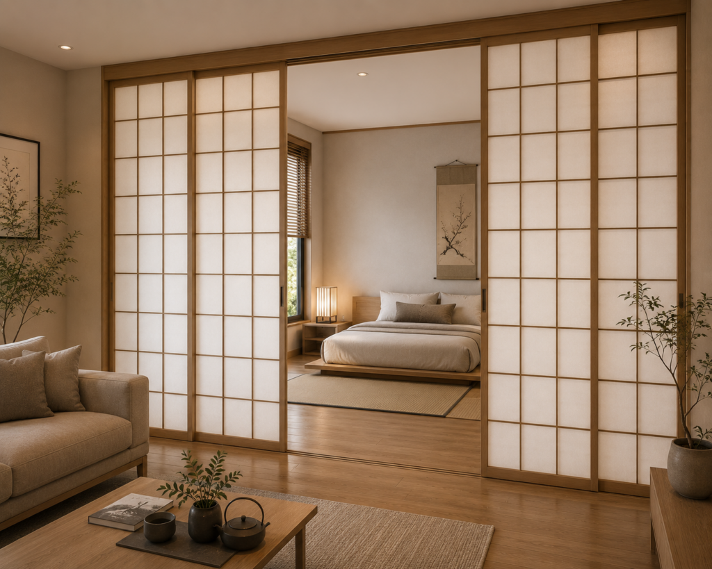 Japanese-Inspired Shoji Partitions